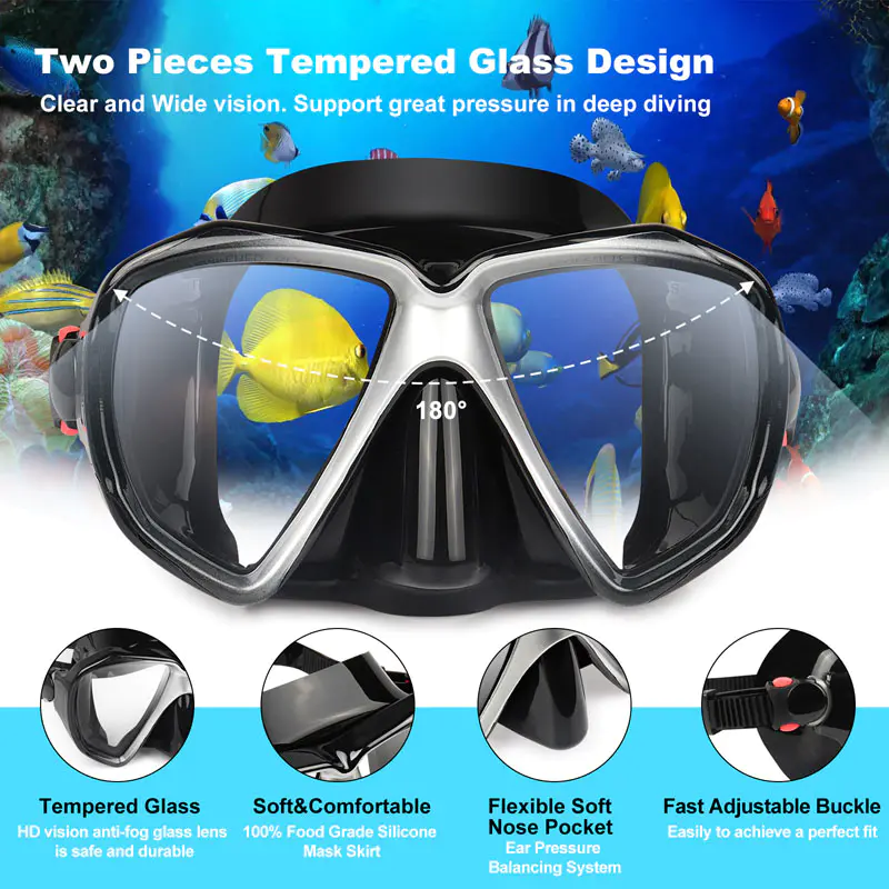 Snorkeling Set With Diving Fins